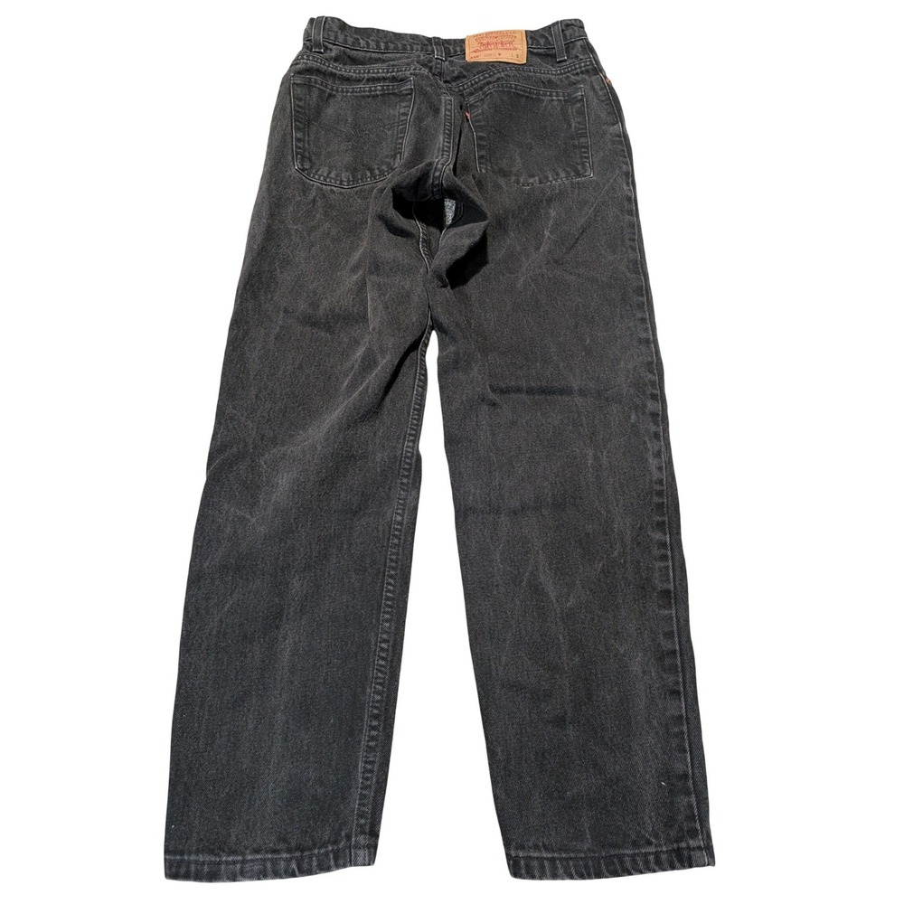 Levi's Jeans Women 31x29 Black 550 Relaxed Fit Tapered Leg Vintage 90s High Rise
